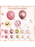 Blush Pink & Rose Gold Balloon Arch Kit for Birthday & Shower Decor