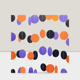 52 Ft Black Orange Purple Paper Garland for Halloween Party Wedding and Showers