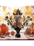 8pc Halloween Foil Spray Centerpieces – Orange & Black Table Decor With Pumpkins, Boo & Castle Cards For Christmas, Halloween And Thanksgiving,