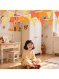 30pcs Fall Pennant Banner – 28ft Fabric Garland For Thanksgiving, Parties, Weddings & More For Christmas, Halloween And Thanksgiving,