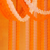 12pcs Boho Fall Garland Pink-Orange Streamers for Parties and Holidays