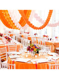 12pcs Boho Fall Garland Pink-Orange Streamers for Parties and Holidays