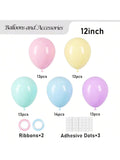 66 Pack 12 Inch Pastel Macaron Latex Balloons for Parties & Celebrations