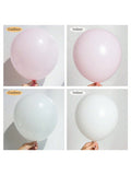 130 Pastel Pink and White Balloon Garland Kit for Baby Shower Birthday and Wedding