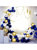 100pcs 12" Navy Blue Chrome Pearl Balloons for Wedding Birthday & Party Decor