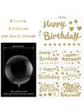 42pcs Birthday Bobo Balloon Set 18" Transparent Bubble Balloons Decorations