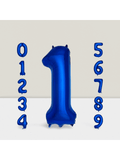 40 Inch Navy Blue Number 1 Foil Balloon for Birthday & Graduation