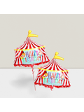 2 Pcs 30" Circus Tent Balloons For Carnival Theme Party, Birthday & Carnival Game Decor