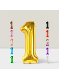 40 Inch Gold Number 1 Balloon For 1st Birthday & Anniversary Decorations