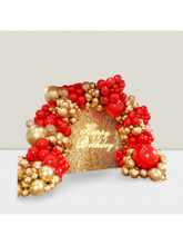 140 Pc Red and Gold Balloon Arch Kit with Confetti for Valentines Wedding and Anniversaries