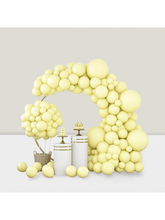 129Pcs Pastel Yellow Balloon Arch Kit Mixed Sizes For Birthday, Wedding & Party Decor