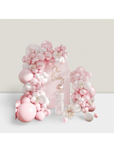 108pcs Pink Balloon Arch Kit with Pearl Macaron & White Balloons for Parties