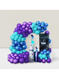 Black Purple Blue Balloon Garland Kit Metallic Teal Party Decor