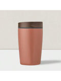 12oz Stainless Steel Insulated Coffee Tumbler with Slider Lid Brown