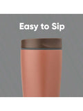 12oz Stainless Steel Insulated Coffee Tumbler with Slider Lid Brown