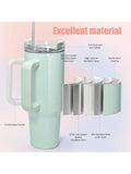 4-Pack 40oz Sublimation Tumblers with Handle Colored Stainless Steel