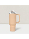 40oz Stainless Steel Tumbler With Handle, All-Day StrawSip™, Double-Wall Insulated For Hot & Cold Drinks-Apricot,