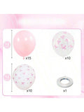 35pcs Pink Bow Balloons Pastel Pink White for Birthdays Showers Weddings
