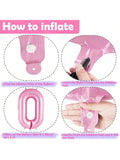 40-Inch Pink Number 18 Foil Balloon with Bow for Girls 18th Birthday Party