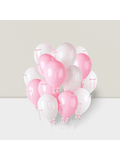 60pcs Pink Bow Balloons Pink White DIY Decorations for Parties