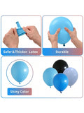 60pcs Blue Black Gamer Balloons 12 Inch for Kids Video Game Birthday Party