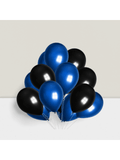 100-Piece 10-Inch Pearl Dark Blue and Black Balloons for Party Decor