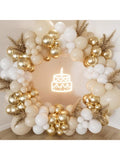 153pcs White Sand Gold Balloon Arch Kit Neutral Party Decor for Events