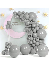 140PCS Grey Latex Balloons 5-18 Inch BOHO Party Birthday Halloween Garland