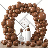 90-Piece Brown Balloon Garland Kit for Graduation, Wedding, or Birthday Parties