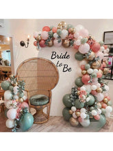 139PCS Bridal Shower Balloon Arch Kit in Sage Green, Pink & Gold