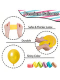 Retro Balloon Arch Kit 135 pcs Hot Pink Blue Purple Green Yellow Party Decor