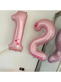 40 Inch Pastel Pink Number 21 Foil Balloon 21st Birthday Anniversary Decor