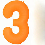 40 Inch Orange Number 3 Foil Balloon for Birthday Wedding and Baby Shower
