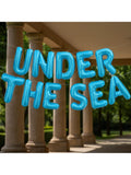 Under The Sea Mermaid Balloons Banner Light Blue Birthday Party Decor