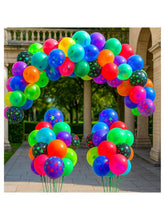 109-Pack UV Neon Glow-in-the-Dark Balloons for Blacklight Party Decorations