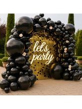 150 Pc Black Balloons in Various Sizes for Balloon Garland Arch Halloween Birthday and Party