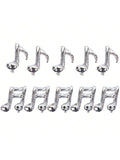 10 Pc Silver Musical Note Foil Balloons for Birthday and Music Themed Party