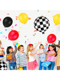 121pcs Race Car Balloon Garland for Checkered Theme Birthday Party