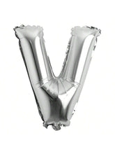 32in Silver Letter and Number Foil Balloons for Parties and Celebrations