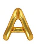 40 Inch Gold Letter A Foil Balloon for Birthday Party Decorations