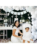 Baptism & Communion Decor Set with Banner Cross Cake Topper and Balloons