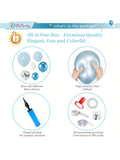 130PCS Blue & White Balloon Arch Kit for Showers, Gender Reveals & Parties