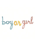 Gender Reveal Balloon Banner 25-Inch for Party Decorations and Supplies