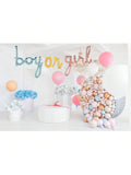 Gender Reveal Balloon Banner 25-Inch for Party Decorations and Supplies