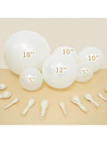 115PCS White Pearl Balloons Arch Garland Kit for Wedding & Party