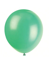 12 Inch Emerald Green Latex Balloons 10 Pack for Party Decorations