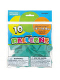 12 Inch Emerald Green Latex Balloons 10 Pack for Party Decorations