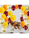 20 Fall Balloons in Burgundy Orange Yellow Gold for Party and Wedding Decor