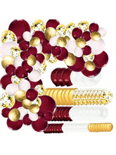 131PCS Maroon Gold Graduation & Party Decorations Balloons for 2024