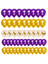 122PCS Purple & Gold Balloon Arch Kit with Confetti for Parties & Weddings